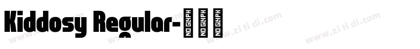 Kiddosy Regular字体转换